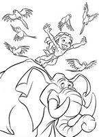 kolorowanka Tarzan do wydruku malowanka Disney numer 60